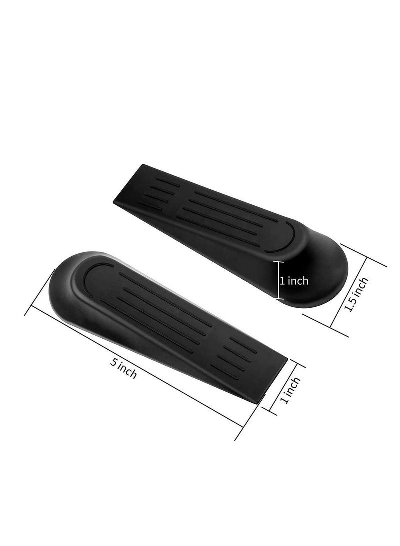Door Stoppers Wedge Heavy Duty Door Wedge, 10 Pcs Non-Slip Door Jammer, Plastic Door Stop Wedges for Home and Office, Interior Bathroom, Kitchen, Children's Room Door - Image 4